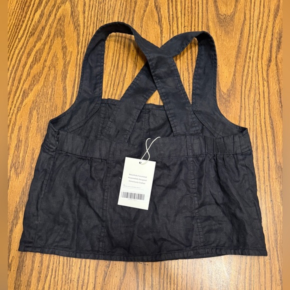 EVERLANE THE CROSSBACK TANK IN LINEN - Picture 4 of 7